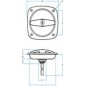 Serrure rotative inox