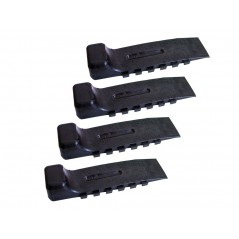 Cale de glissement (Jeu de  4) Noir