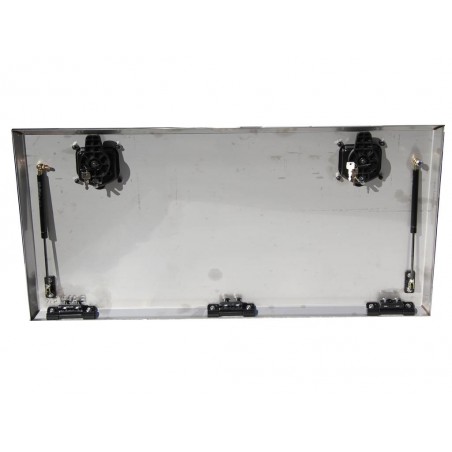 Porte de coffre inox seule  1000 x 400
