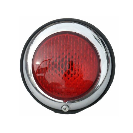 Feu arrière encastrable rouge chromé