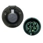 Prise socle 7 broches 12V "N" socle plastique