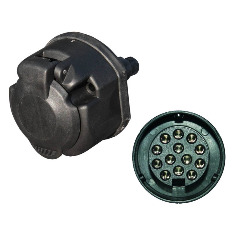 Prise socle 13 broches 12V