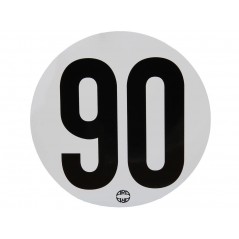 Disque limitation de vitesse adhésif 90