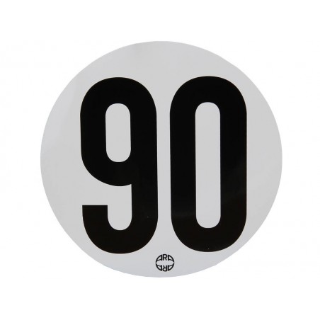 Disque limitation de vitesse adhésif 90