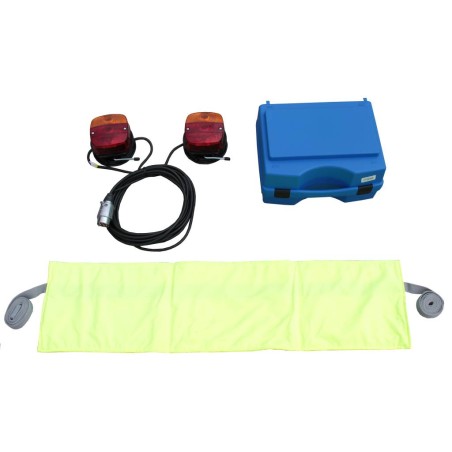 Plaque de remorquage souple 24V filaire à ventouse avec coffret
