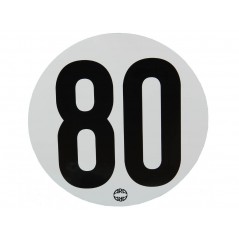 Disque limitation de vitesse adhésif 80