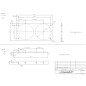 Platine de montage alu pour feux rond D 103