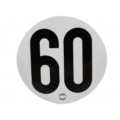 Disque limitation de vitesse adhésif. 60