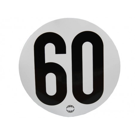 Disque limitation de vitesse adhésif. 60
