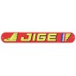 Plaque logo JIGE 460 x 65 coté gauche 