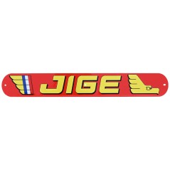 Plaque logo JIGE 460 x 65 coté droit