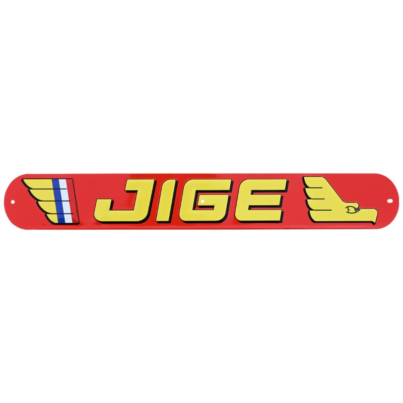 Plaque logo JIGE 460 x 65 coté droit