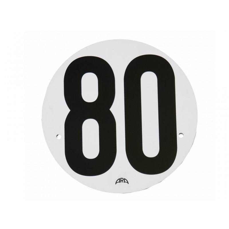Disque limitation de vitesse aluminium 80