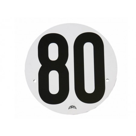 Disque limitation de vitesse aluminium 80