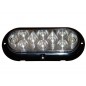 Feu périphérique oval blanc12/24V à Led  "PET"
