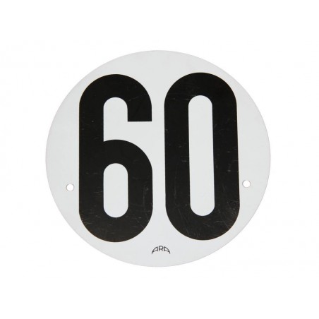 Disque limitation de vitesse aluminium 60