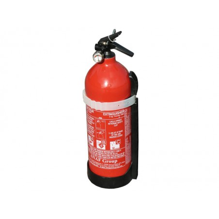 Extincteur à poudre 2 kg avec support