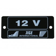 Plaque symbôle 12V