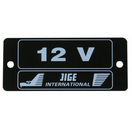 Plaque symbôle 12V