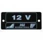 Plaque symbôle 12V