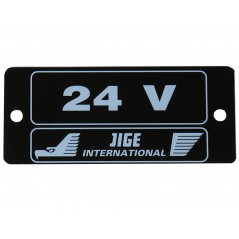 Plaque symbôle 24 V