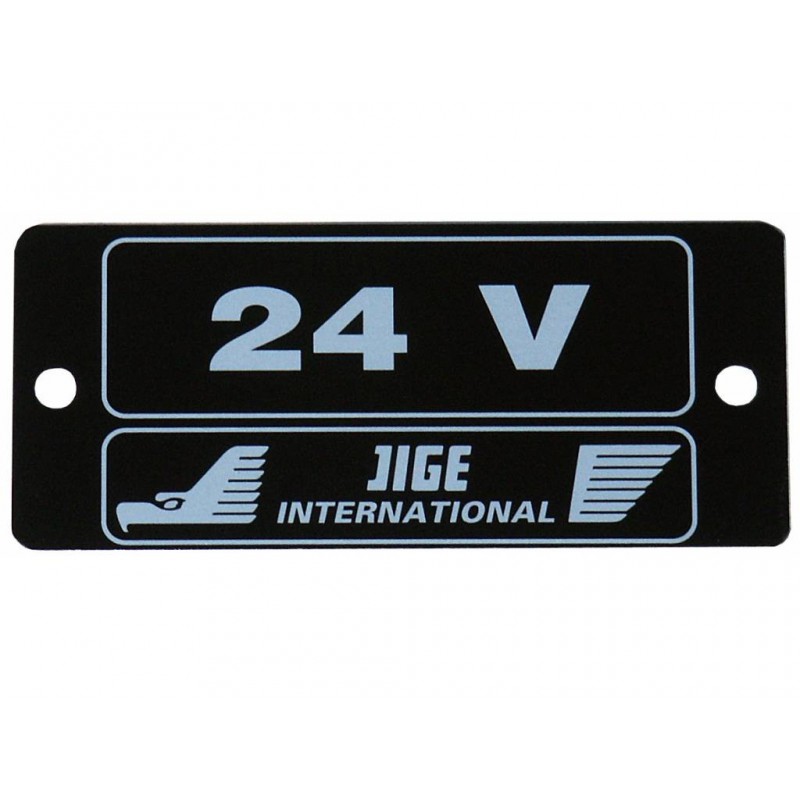 Plaque symbôle 24 V