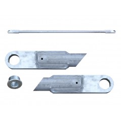 Barre de remorquage MEGA/EUROTOW L 2800mm ANNEAU 55mm