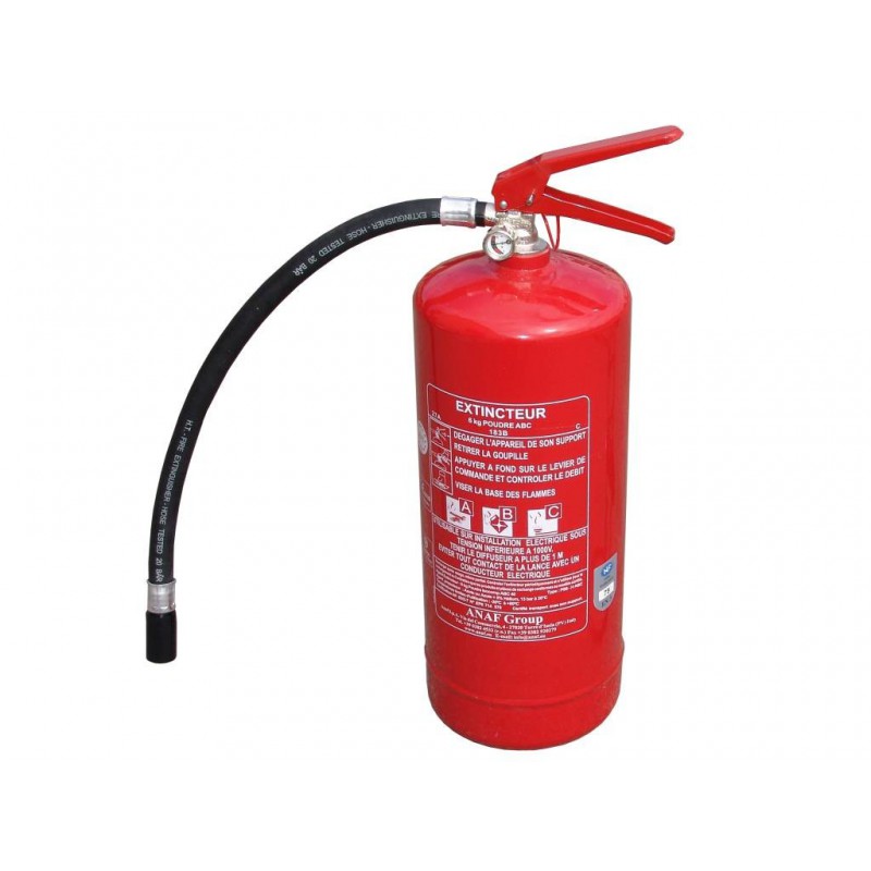 Extincteur à poudre 6 kg ABC